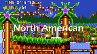 Sonic CD  Japanese vs North American Soundtrack Part 3  Palmtree Panic [upl. by Ahso664]