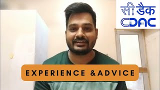 My experience and Advice for CDAC Aspirants before Admission to CDAC September 2023 Batch [upl. by Ellac]