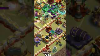 Lavaloon last match end of event Clash of Clans [upl. by Ecnatsnok788]