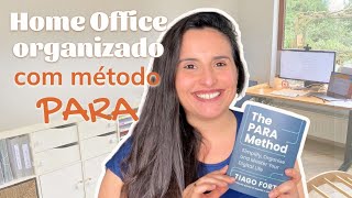 Como organizar o HOME OFFICE com o MÉTODO PARA do Tiago Forte ✧ Criando segundo cérebro [upl. by Tebor]