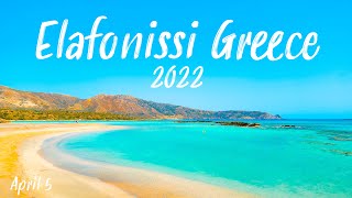 Elafonissi Beach From start till the End Walking Tour 4K UHD Crete Greece 2022 [upl. by Anita]