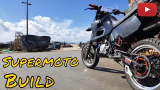 SUPERMOTO BUILD  TIMELAPSE  Yamaha Dtr 125 [upl. by Rebe]