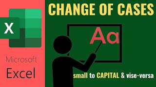 How to Change from Small to CAPITAL LETTERS in Excel [upl. by Oruam]