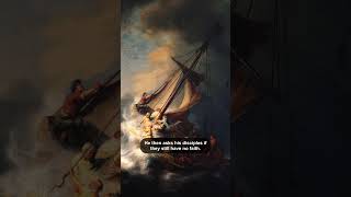 The Storm on the Sea of Galilee by Rembrandt history arthistory painting rembrandt [upl. by Sineray]