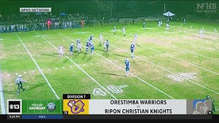 Friday Gameday Orestimba vs Ripon Christian [upl. by Eugenia]