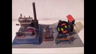 Wilesco D10 steam engine running workshop drive belt failure [upl. by Karole]