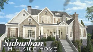 Bloxburg Suburban Hillside Home  Roblox Bloxburg  Speedbuild [upl. by Douglas]