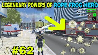 SUPER AND SECRET POWERS OF ROPE FROG NINJA HERO  ROPE FROG NINJA HERO GAMEPLAY [upl. by Cherian]