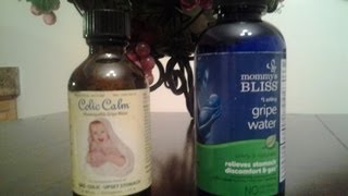 Colic Calm Compared to Mommys Bliss Gripe Water Review [upl. by Kcire]