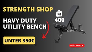 HEAVY DUTY UTILITY BENCH – VERSTELLBARE HANTELBANK aus dem STRENGTH SHOP im Test [upl. by Phyllys]