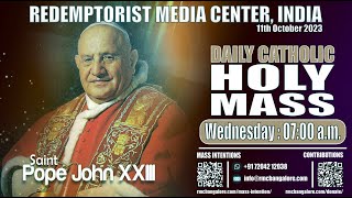 Catholic Holy Mass  11th October 2023 Wednesday  Memorial of St John XXIII [upl. by Alpheus]