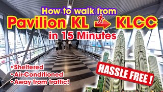 15 minutes walk from Pavilion Kuala Lumpur to KLCC [upl. by Ettore347]