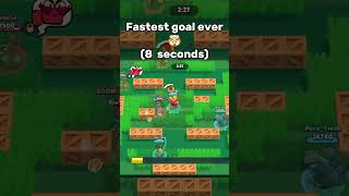 The FASTEST goal EVER in Brawl Ball 🤯 brawlstars [upl. by Chee52]