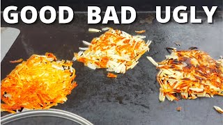 How to Make Crispy Golden Hash Browns on a Flat Top Grill Perfect Hash Browns on Camp Chef Griddle [upl. by Valry]