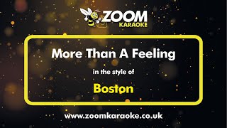 Boston  More Than A Feeling  Karaoke Version from Zoom Karaoke [upl. by Keavy]