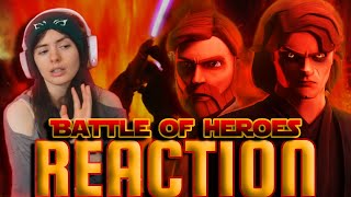 Obi Wan vs Anakin  BATTLE OF HEROES  Fan Animation Reaction [upl. by Ainnos]