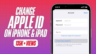 How to Change Apple ID on iPhone and iPad [upl. by Lehplar477]