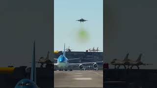 United States F15 Jet aborts Air Force One taking off [upl. by Germann]