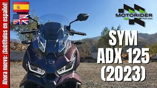 SYM ADX 125 2023  Test Ride Review Walkaround Soundcheck and 0 to 100 kph  VLOG 376 [upl. by Arotak]