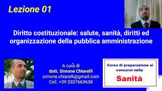 Sanità diritto costituzionale e organizzazione della PA Cod00501 [upl. by Karlyn]