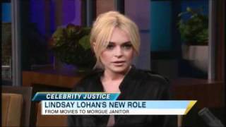 Lindsay Lohan Sentenced to Janitor Duty in Morgue [upl. by Narret]