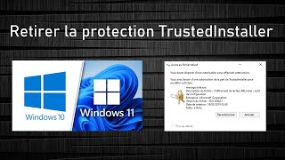 Supprimer un fichier protégé par une autorisation TrustedInstaller sur Windows 10 et 11 [upl. by Etnemelc]