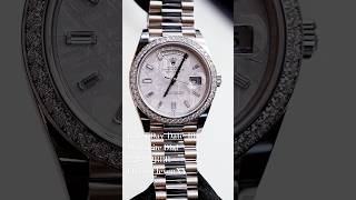 Rolex DayDate Meteorite Dial Diamond Set White Gold228349RBR  Eleven Eleven NY 1111NY [upl. by Breger]