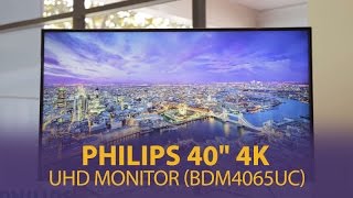 Philips BDM4350UC 43quot 4K UHD IPS LED Monitor  Mwavecomau [upl. by Nonnahc]