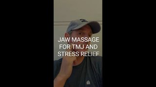 How to Massage your jaw for TMJ amp Stress Relief [upl. by Arrait]