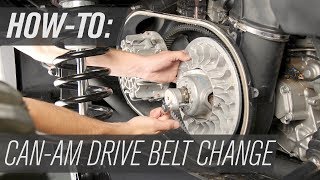 How To Change the Drive Belt on a CanAm Maverick X3 [upl. by Corsiglia]