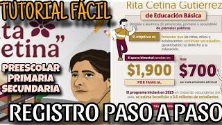 Como Registrarse en la Beca rita cetina Paso a Paso  beca rita cetina REGISTRO [upl. by Ailegnave517]