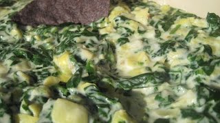 CREAMED SPINACH amp ARTICHOKE DIP Recipe  How to make CREAMY SPINACH amp ARTICHOKES [upl. by Silva]