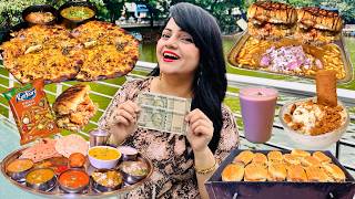 Living on Rs 1000 for 24 Hours Challenge  Thane Food Challenge [upl. by Ginelle]