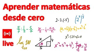 Cómo APRENDER MATEMÁTICAS desde cero Nivel Básico [upl. by Sansen600]