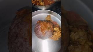 Ragi mudda with chicken curry 🍛🍛ragimudda chickencurrysundayspecial [upl. by Valentina]