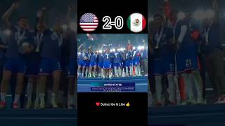 USA vs Mexico Nations League Final 202420 shorts vira shortsfeed youtubeshorts [upl. by Lovash316]