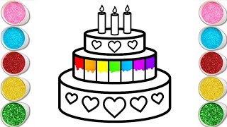 Learn How to Paint a Beautiful Birthday Cake [upl. by Takashi49]