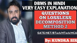 LOSSLESS DECOMPOSITION SECOND METHOD [upl. by Ihcego]