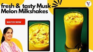 Healthy Muskmelon Milkshake  Muskmelon Juice  Kharbuja Juice vvworld dvsgallery milkshake [upl. by Dex410]