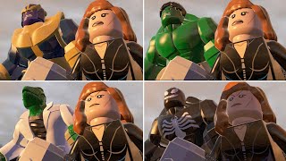 All BigFig Characters Hulk Thor Smash in LEGO Marvel Super Heroes w Avengers Black Widow [upl. by Heriberto]