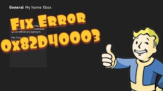 How To Fix Xbox OneSeries XS Error Code 0x82D40003 [upl. by Rozanne79]