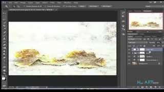 snow effect in photoshop cc 2014 easy refined voiceover [upl. by Ahsyas]