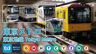 🚇 Tokyo Metro mega compilation  Trains in the Greater Tokyo Area August 2019 [upl. by Annahtur]