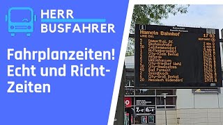 Busfahrplan Echtzeit vs Richtzeit  Was ist der Unterschied herrbusfahrer [upl. by Baiss732]