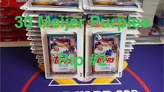 Ripping 30 more Meijer exclusive purple parallel blister packs These retail packs are…alright [upl. by Gnet643]