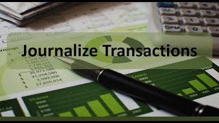 Accounting Cycle Step 2 Journalize Transactions [upl. by Ilram]