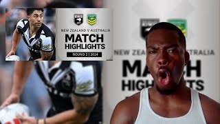 Pacific Championships 2024  Kiwis v Kangaroos  Match Highlights Reaction [upl. by Kerat]