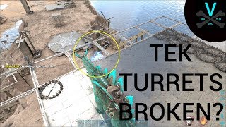 Stego Dropping amp Tricking Tek Turrets  ARK Official PVP [upl. by Eissirhc793]