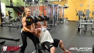 Seth Feroce Training Shoulders with Lindsey Spitler [upl. by Hanala]