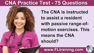 75 Practice CNA Questions 📚  Test Your Knowledge amp Ace Your Exam 🏆 [upl. by Eeramit384]